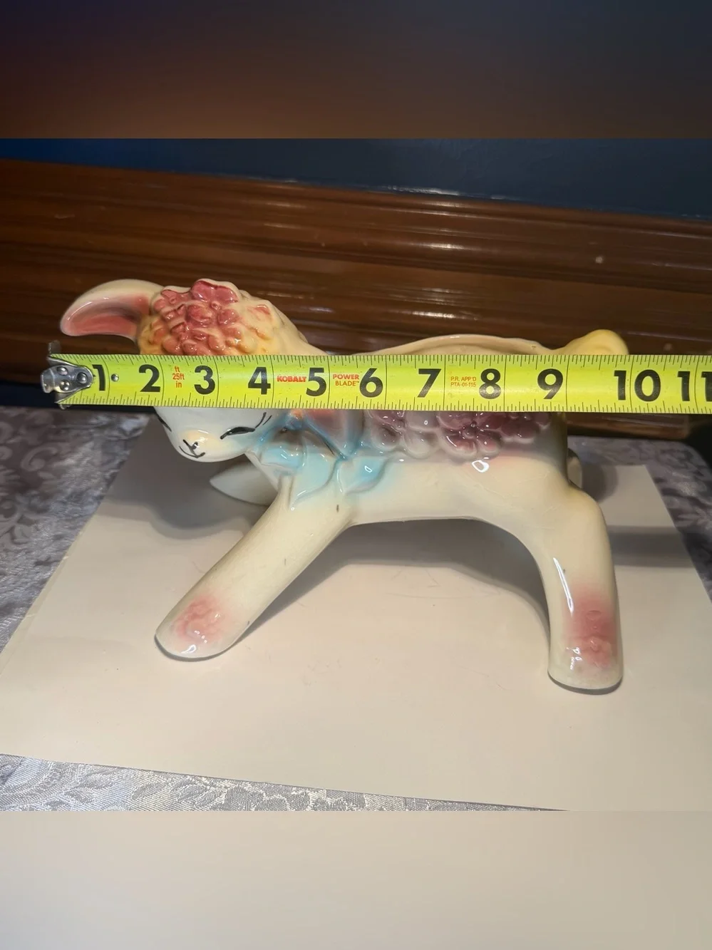 Vintage Ceramic Lamb Planter Mid-century Modern Decor